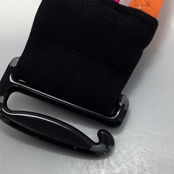 Victoria’s Secret Blk Strapless Colorblock Neon Pink Orange Bikini Top Size 32 C - Picture 7 of 7